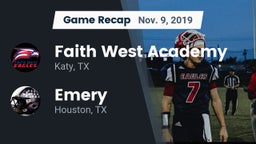 Recap: Faith West Academy  vs. Emery  2019