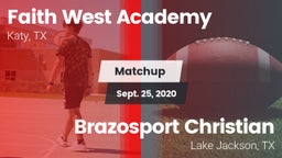 Matchup: Faith West Academy vs. Brazosport Christian  2020