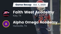 Recap: Faith West Academy  vs. Alpha Omega Academy  2020