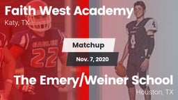 Matchup: Faith West Academy vs. The Emery/Weiner School  2020