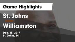 St. Johns  vs Williamston  Game Highlights - Dec. 13, 2019