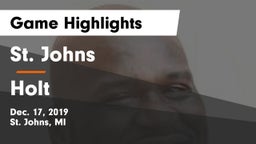 St. Johns  vs Holt  Game Highlights - Dec. 17, 2019