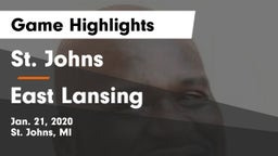 St. Johns  vs East Lansing  Game Highlights - Jan. 21, 2020