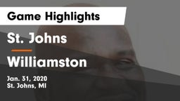 St. Johns  vs Williamston  Game Highlights - Jan. 31, 2020