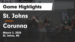 St. Johns  vs Corunna  Game Highlights - March 3, 2020