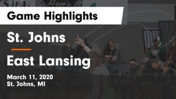 St. Johns  vs East Lansing  Game Highlights - March 11, 2020