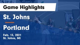 St. Johns  vs Portland  Game Highlights - Feb. 13, 2021