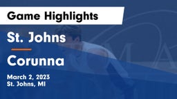 St. Johns  vs Corunna  Game Highlights - March 2, 2023