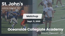 Matchup: St. Johns high vs. Oceanside Collegiate Academy 2020