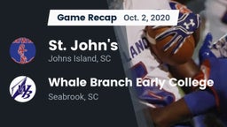 Recap: St. John's  vs. Whale Branch Early College  2020