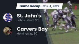 Recap: St. John's  vs. Carvers Bay  2022