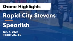 Rapid City Stevens  vs Spearfish  Game Highlights - Jan. 4, 2022