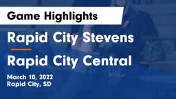 Rapid City Stevens  vs Rapid City Central  Game Highlights - March 10, 2022