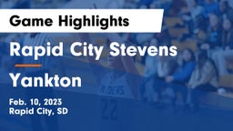 Rapid City Stevens  vs Yankton  Game Highlights - Feb. 10, 2023