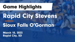Rapid City Stevens  vs Sioux Falls O'Gorman  Game Highlights - March 10, 2023