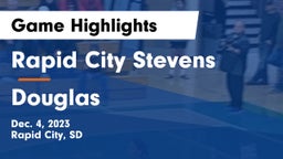 Rapid City Stevens  vs Douglas  Game Highlights - Dec. 4, 2023