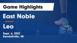 East Noble  vs Leo  Game Highlights - Sept. 6, 2022