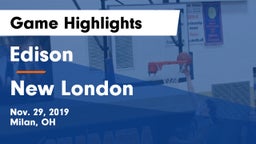 Edison  vs New London  Game Highlights - Nov. 29, 2019
