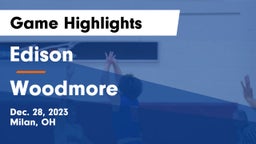 Edison  vs Woodmore  Game Highlights - Dec. 28, 2023