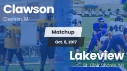 Matchup: Clawson  vs. Lakeview  2017