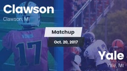 Matchup: Clawson  vs. Yale  2017