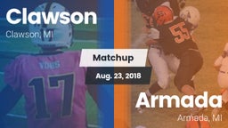 Matchup: Clawson  vs. Armada  2018