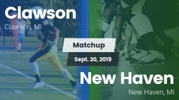 Matchup: Clawson  vs. New Haven  2019