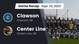 Recap: Clawson  vs. Center Line  2020
