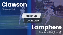 Matchup: Clawson  vs. Lamphere  2020