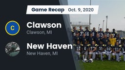 Recap: Clawson  vs. New Haven  2020