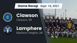Recap: Clawson  vs. Lamphere  2021