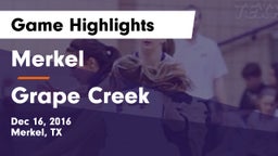Merkel  vs Grape Creek  Game Highlights - Dec 16, 2016