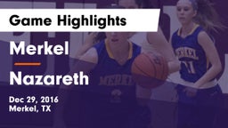 Merkel  vs Nazareth Game Highlights - Dec 29, 2016