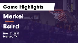 Merkel  vs Baird  Game Highlights - Nov. 7, 2017