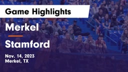 Merkel  vs Stamford  Game Highlights - Nov. 14, 2023
