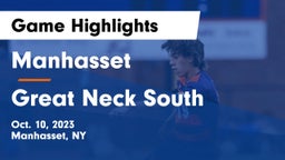 Manhasset  vs Great Neck South Game Highlights - Oct. 10, 2023
