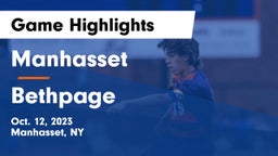 Manhasset  vs Bethpage  Game Highlights - Oct. 12, 2023