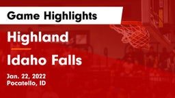 Highland  vs Idaho Falls  Game Highlights - Jan. 22, 2022