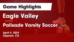 Eagle Valley  vs Palisade  Varsity Soccer Game Highlights - April 4, 2024
