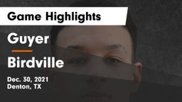 Guyer  vs Birdville  Game Highlights - Dec. 30, 2021