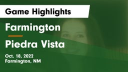 Farmington  vs Piedra Vista  Game Highlights - Oct. 18, 2022