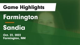 Farmington  vs Sandia  Game Highlights - Oct. 22, 2022
