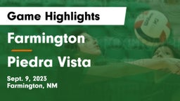 Farmington  vs Piedra Vista  Game Highlights - Sept. 9, 2023