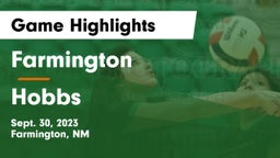 Farmington  vs Hobbs  Game Highlights - Sept. 30, 2023