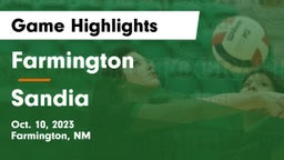 Farmington  vs Sandia  Game Highlights - Oct. 10, 2023
