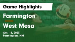 Farmington  vs West Mesa  Game Highlights - Oct. 14, 2023