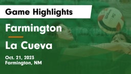 Farmington  vs La Cueva  Game Highlights - Oct. 21, 2023
