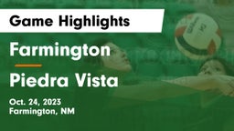 Farmington  vs Piedra Vista  Game Highlights - Oct. 24, 2023