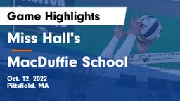 Miss Hall's  vs MacDuffie School Game Highlights - Oct. 12, 2022