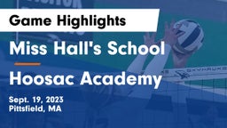 Miss Hall's School vs Hoosac Academy Game Highlights - Sept. 19, 2023